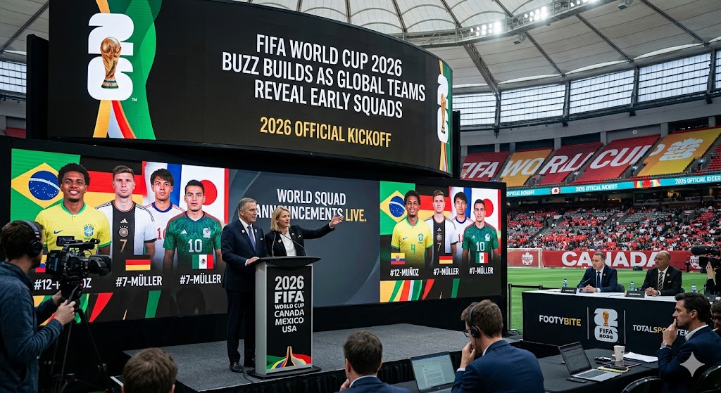 FIFA World Cup 2026 Buzz Builds as Global Teams Reveal Early Squads